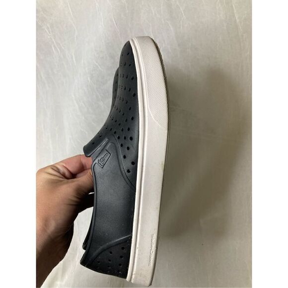 Sketchers Foamies Womens 7 Slip On Sneaker Loafer Black White - Picture 3 of 5